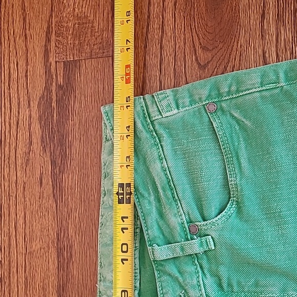PAIGE  Jeans Skyline Ankle Peg with Brushed Green Wash - Women's Size 28 - Picture 8 of 13